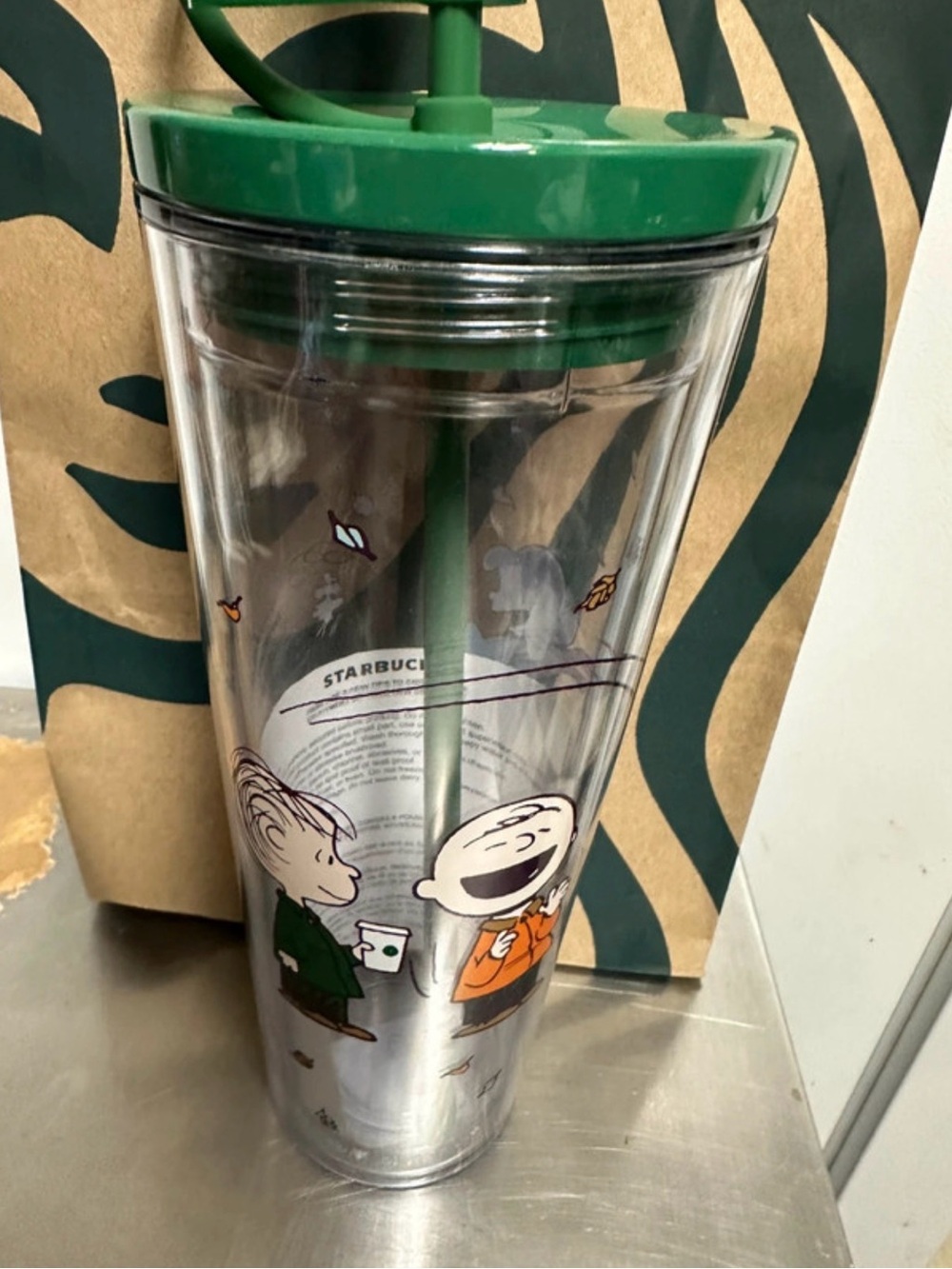Starbucks Peanuts
Snoopy Pumpkin Cold Cup
Tumbler Straw Topper - Picture 3 of 6